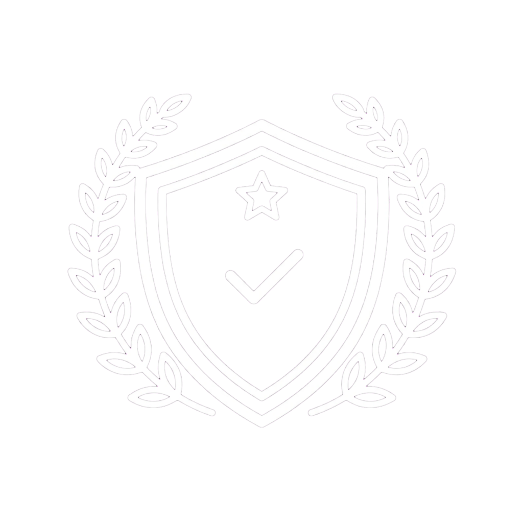 icono calidad blanco